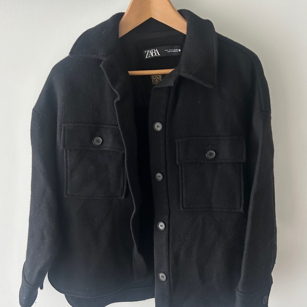 Zara Black Shacket